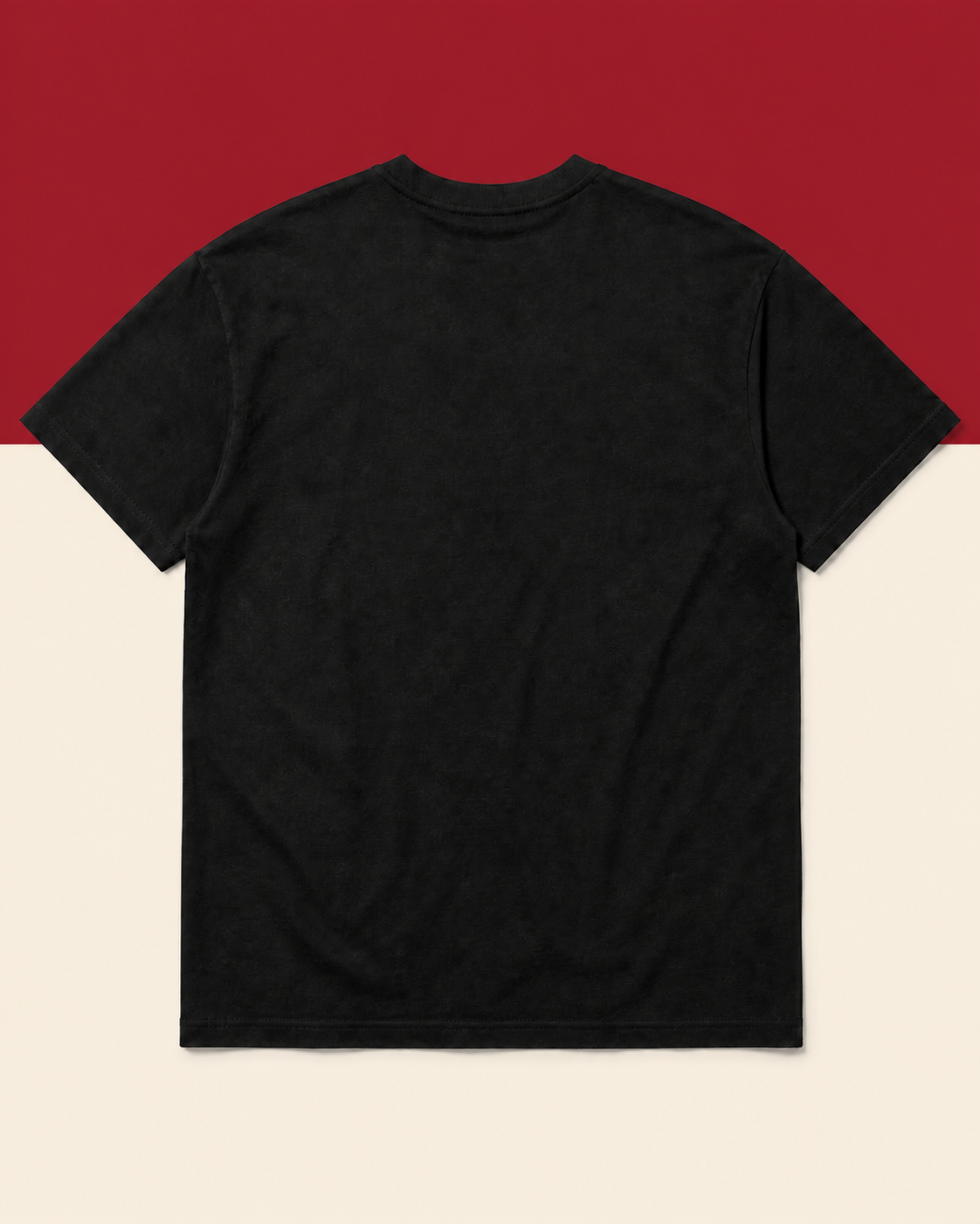 Tee Ton style — tee-shirt noir vu de dos, impression « J’SUIS PARFAITEMENT TON STYLE. »